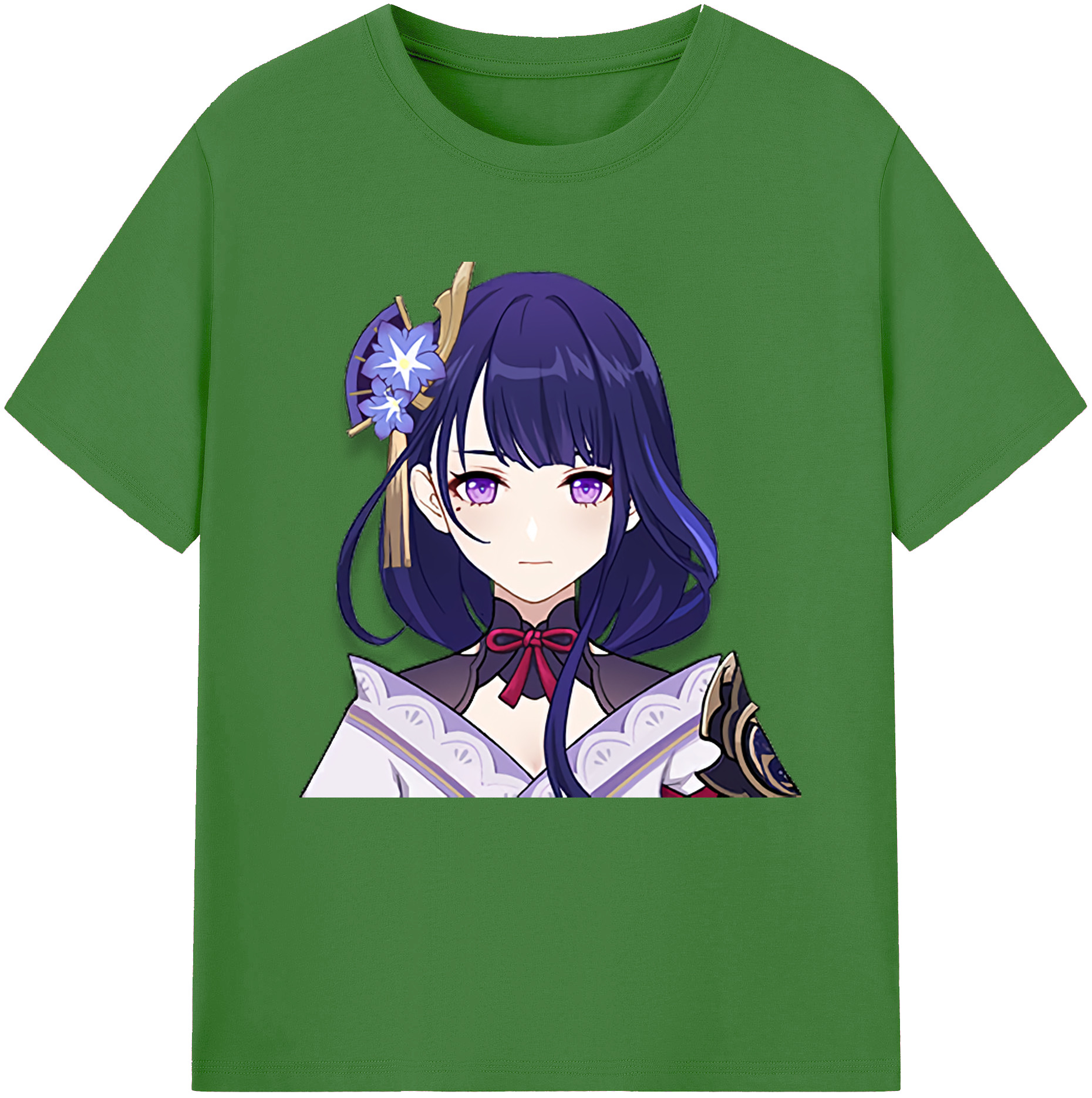 げんし神 雷電将軍 らいでんしょうぐん genshin Raiden Shogun レディースカジュアルプリントTシャツ（綿100％）